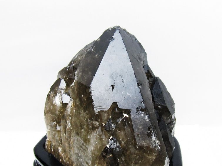 6.1Kg モリオン 黒水晶 原石 エレスチャル 台座付属 一点物 送料無料