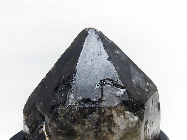 2.8Kg モリオン 黒水晶 原石 エレスチャル 台座付属 一点物 送料無料