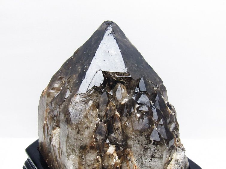 8.2Kg モリオン 黒水晶 原石 エレスチャル 台座付属 一点物 送料無料