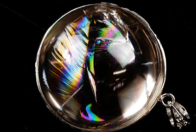 虹入りスモーキークォーツ