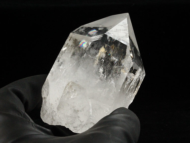 ブラジル産 レムリアン水晶 原石 約25cm ヘマタイト内包 大型 台座付き レムリアンシード 水晶 原石 ブラジル ミナスジェライス州 コリント産