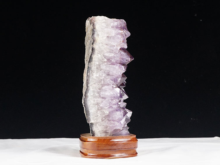 2.7Kg アメジスト クラスター 原石 ブラジル産 台座付き 一点物 送料