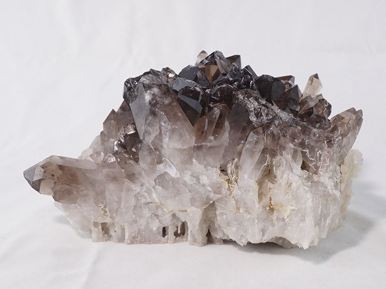 1.4Kg スモーキークォーツ クラスター モリオン 黒水晶 原石 ブラジル