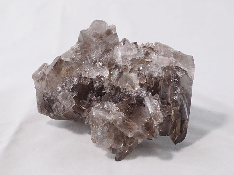 スモーキークォーツ クラスター モリオン 黒水晶 原石 ブラジル産 一点