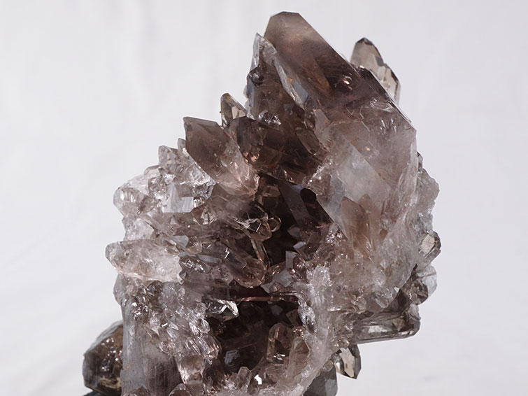 スモーキークォーツ クラスター モリオン 黒水晶 原石 ブラジル産 一点