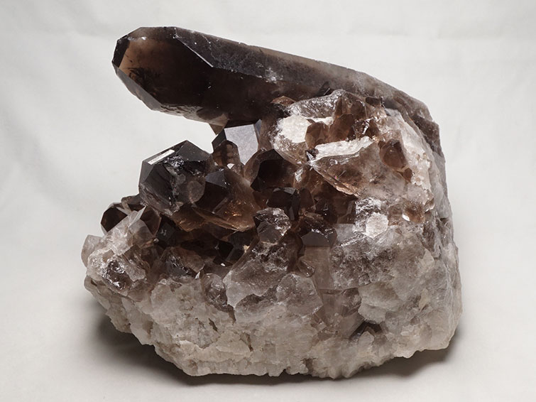 3.5Kg スモーキークォーツ クラスター 原石 煙水晶 モリオン 黒水晶