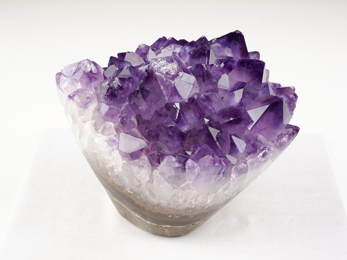 1.7Kg アメジスト クラスター 原石 ウルグアイ産 花型 フラワー