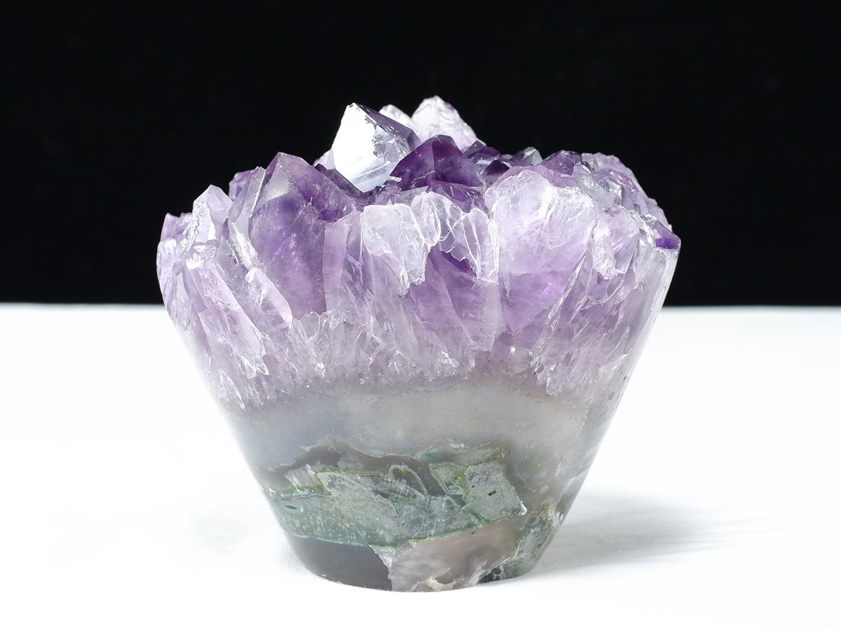 ✨フラワーアメジストクラスター 724g 紫水晶 原石 天然石 置物 ② アメジスト クラスター 原石 フラワーアメジスト 花形 置物 一点物