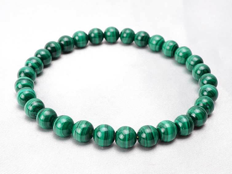 ޥ饫 ֥쥹å 6mm malachite  ֥쥹  ǥ ꡼ ȯ  [M 1/10] 711-350