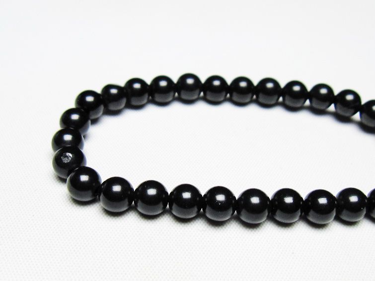 ֥åꥫ ֥쥹å 6mm black silica  ֥쥹 bracelet  ǥ ֥쥹 ȯ  [M 1/10] 711-401