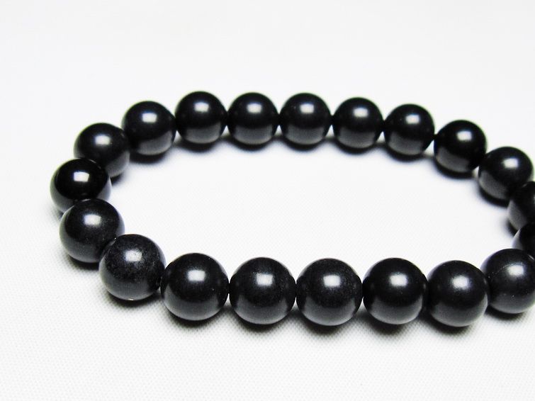 ֥åꥫ ֥쥹å 10mm black silica  ֥쥹 bracelet  ǥ ֥쥹 ȯ  [M 1/10] 711-405