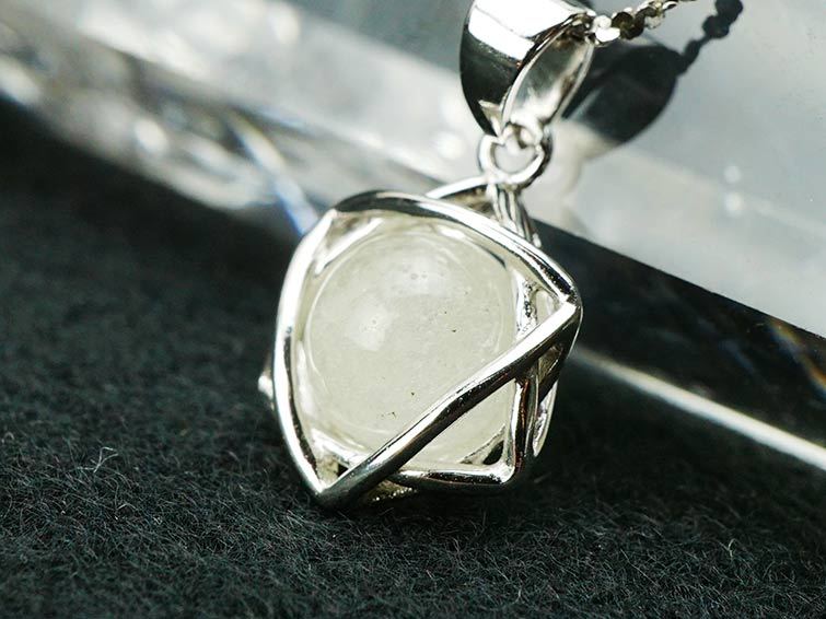 ӥ󥰥饹 ڥ ӥ ŷ饹 ڥȥȥå Libyan desert glass С925 silver925  [M 1/20] 712-85