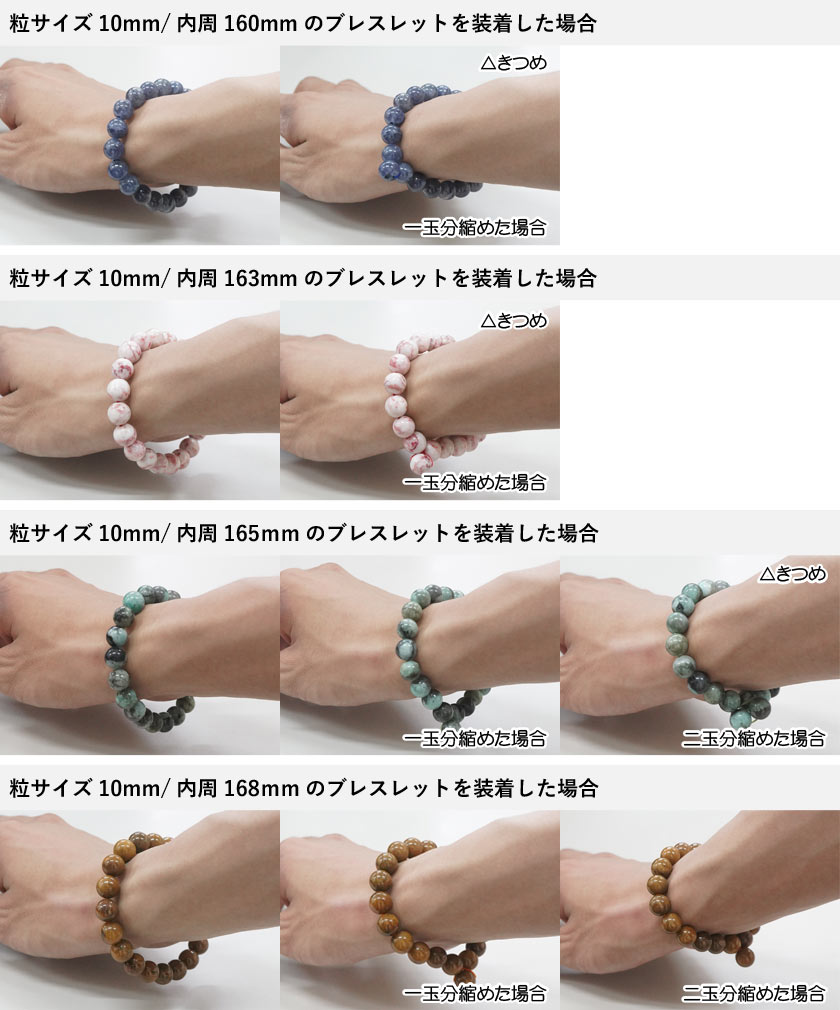 腕回り16cmの男性が装着したイメージ