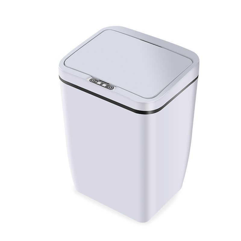 ゴミ箱 ごみ 自動 開閉 センサー ダストボックス キッチン 電池 おしゃれ リビング 電動 コンパクト ホワイト インテリア シンプル 寝室 蓋付き プラスチック | ブランド登録なし | 01