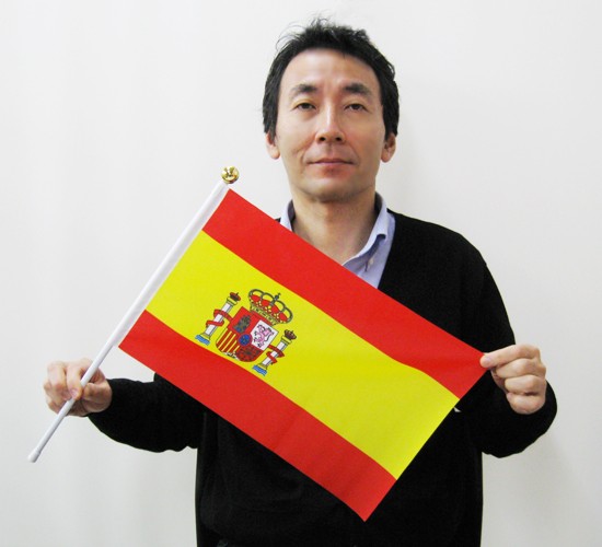 国旗と人物比較