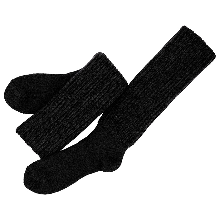 ヒオリエ ＜Lサイズ＞ 靴下 ハイ ソックス あったか 2重編み 日本製