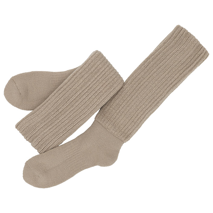 ヒオリエ ＜Lサイズ＞ 靴下 ハイ ソックス あったか 2重編み 日本製