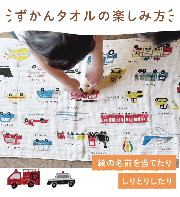 カーム ガーゼタオル ミニバスタオル ずかんタオル 日本製 : タオル