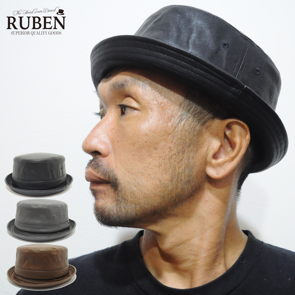 RUBEN(ルーベン)のブラウン系のハットタイプの帽子 - 帽子