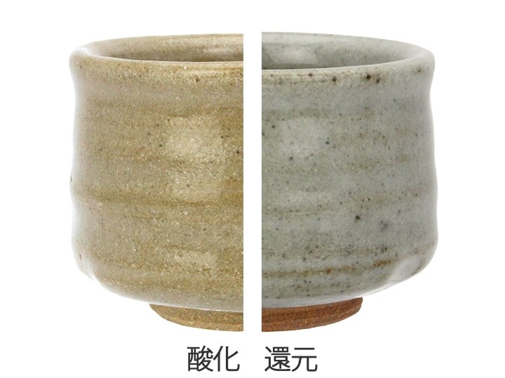 基礎釉薬　SK8　石灰釉　の色見本