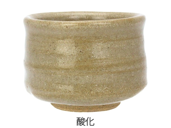 基礎釉薬　SK8　石灰釉　を酸化焼成した色見本