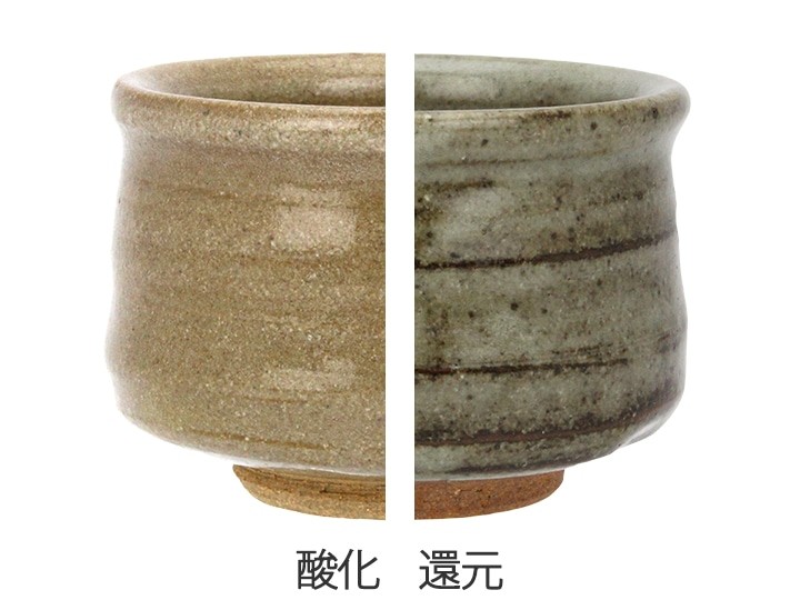 基礎釉薬　SK7　石灰釉　の色見本