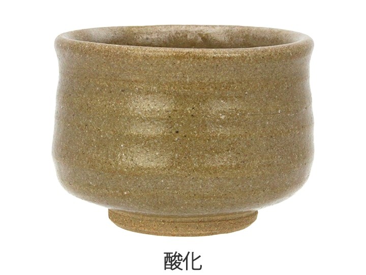 基礎釉薬　SK8　土灰釉　を酸化焼成した色見本