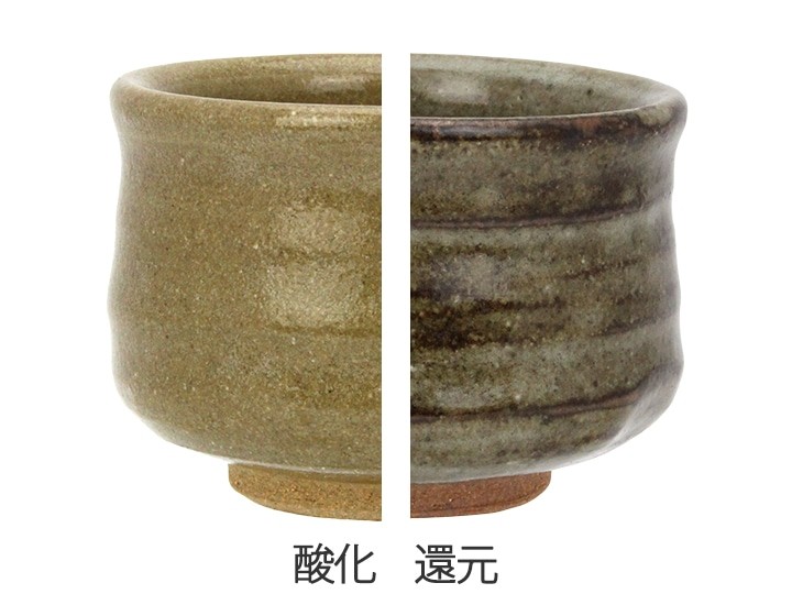 基礎釉薬 SK7 柞灰釉 の色見本