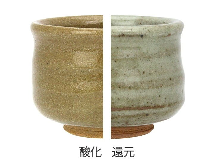 基礎釉薬　SK6a　石灰釉　の色見本