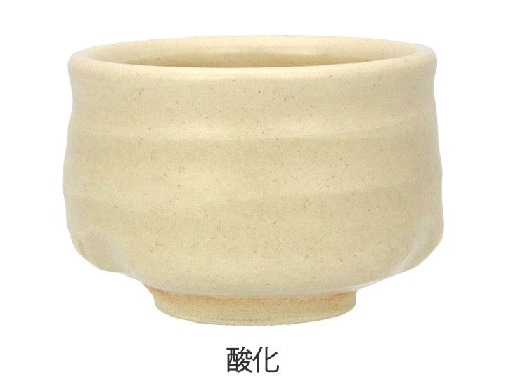 基礎釉薬　艶消透明釉　を酸化焼成した色見本