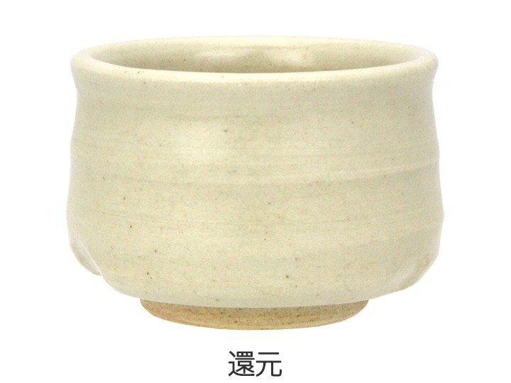 基礎釉薬　艶消透明釉　を還元焼成した色見本