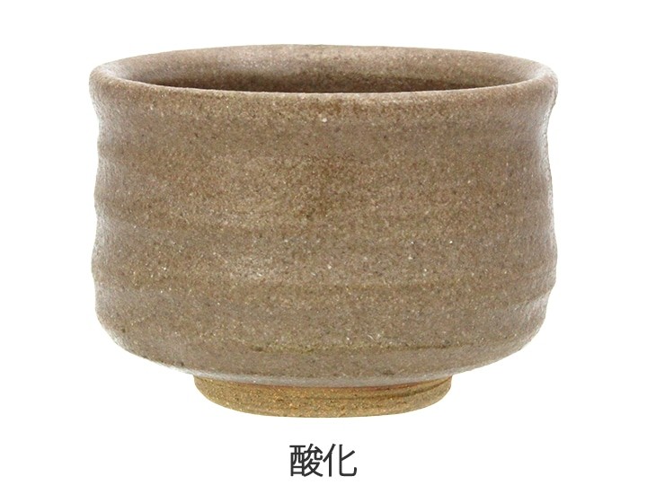 基礎釉薬　艶消透明釉　を酸化焼成した色見本