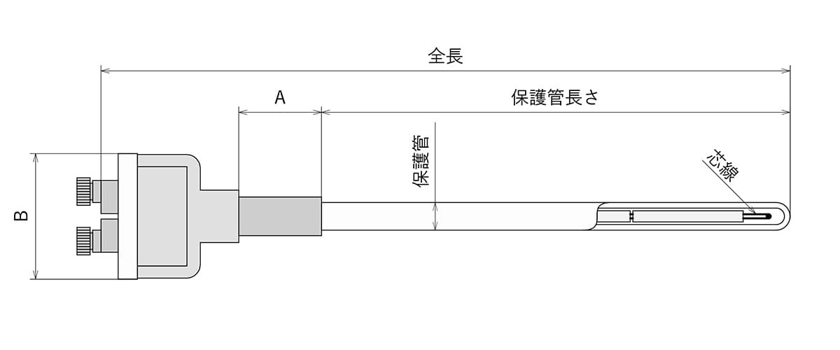 熱電対　寸法図