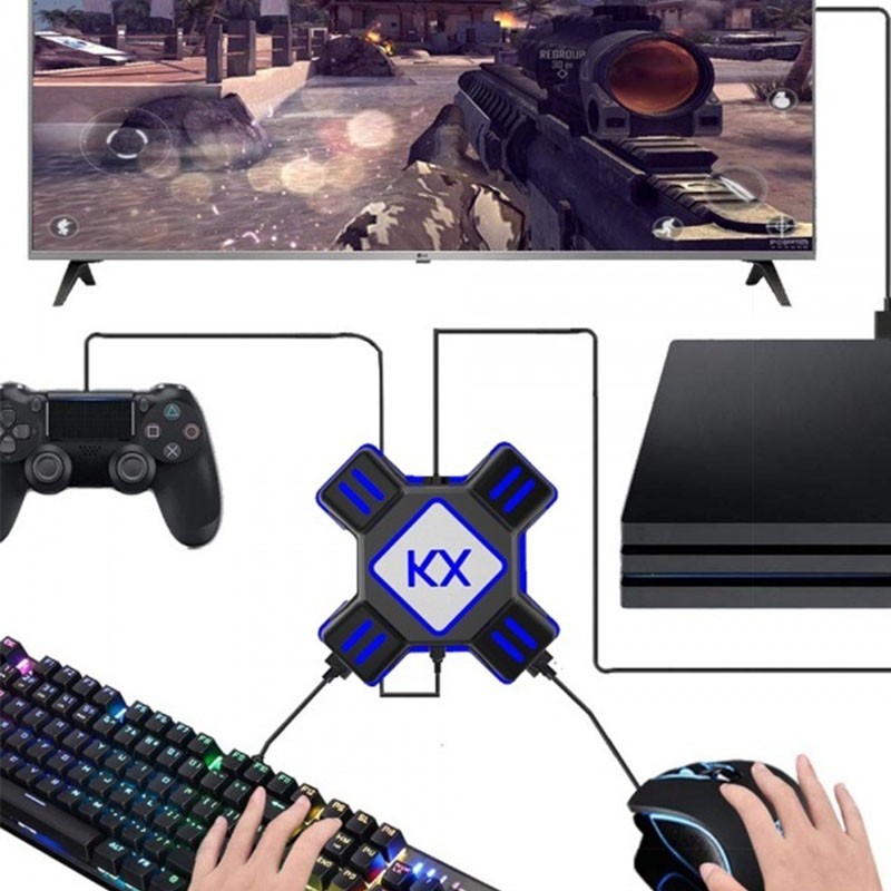 コンバーター Nintendo Switch PS4 PS3 Xbox 接続アダプタ付き 日本語説明書付き [KX] 任天堂スイッチ キーボード マウス FPS TPS RPG RTS ゲーム 送料無料 |  | 03