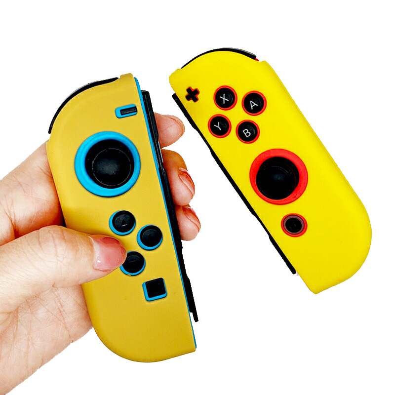 Nintendo Switch 有機ELモデルOK ジョイコンカバー 全19種類 Joy-Con用保護カバー 耐衝撃シリコンカバー ブルー グリーン ブラック ピンク イエロー ブラック |  | 25