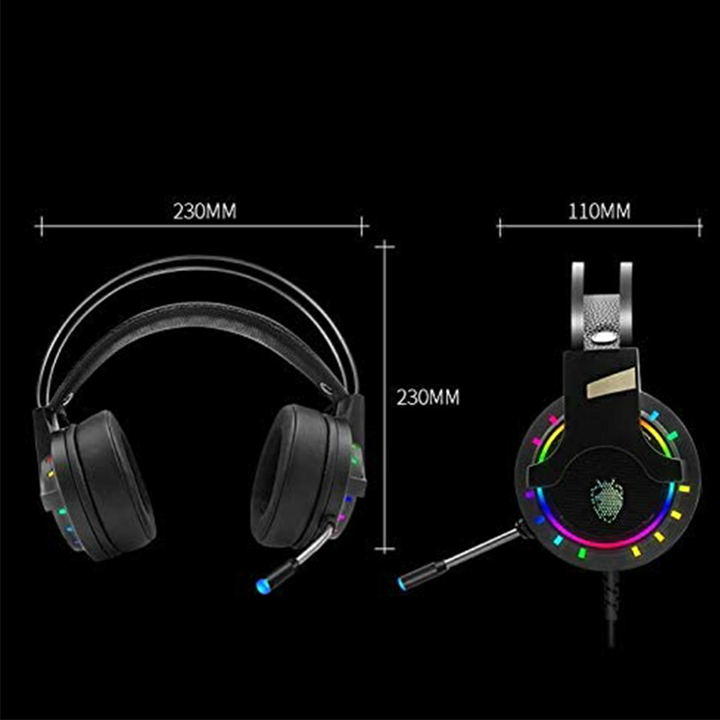 ゲーミングヘッドセット 50mm口径 ゲーム対応7.1チャネル RBG