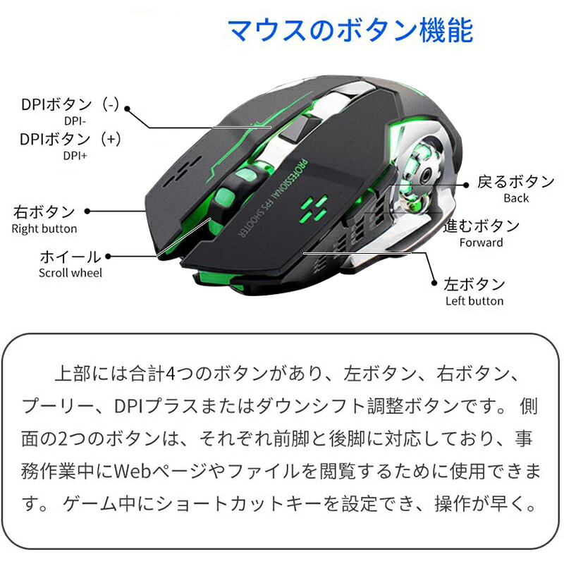 ゲーム4点セット 青軸片手ゲーミングキーボード ゲーミングマウス コンバーター ヘッドセット Switch/PS4対応 [INKER K9/V5/K1/K3]（日本語説明書付き）送料無料｜tougen｜14