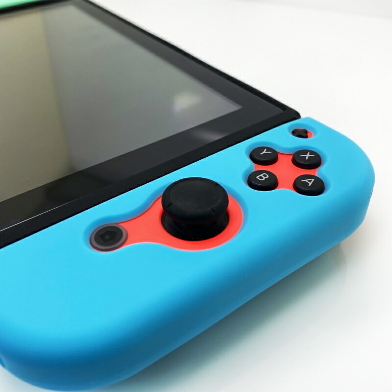 本体カバー Nintendo Switch シリコン 保護ケース ピンク ブラック ブルー ホワイト まとめ買い｜tougen｜07