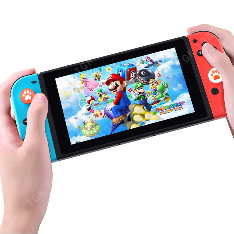 Nintendo Switch Lite ピンク 肉球デザイン　クリアカバー Nintendo Switch Lite用 グリッタークリアカバーと肉球