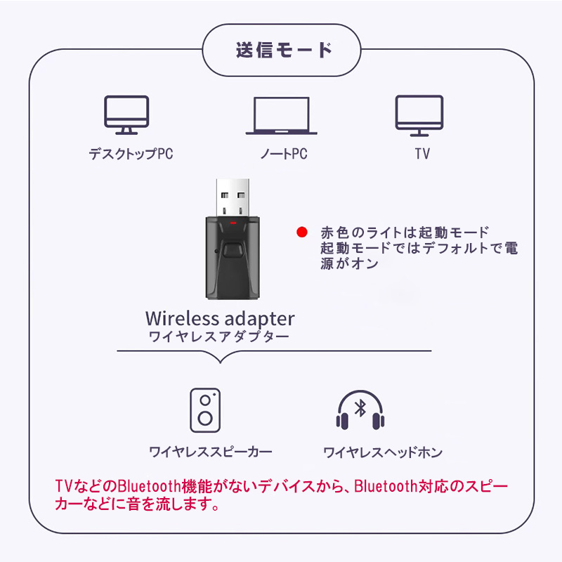 Bluetooth 5.0 トランスミッター ...の詳細画像5