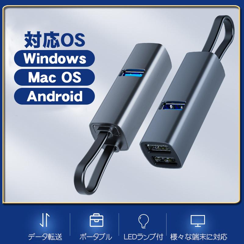 5in1 OTG変換アダプター USBハブ SDカード microSDカード対応 USBポート Type-C接続 双方向データ転送可 USB3.0 最大5Gbps 高速転送 バスパワー カードリーダー｜tougen｜06