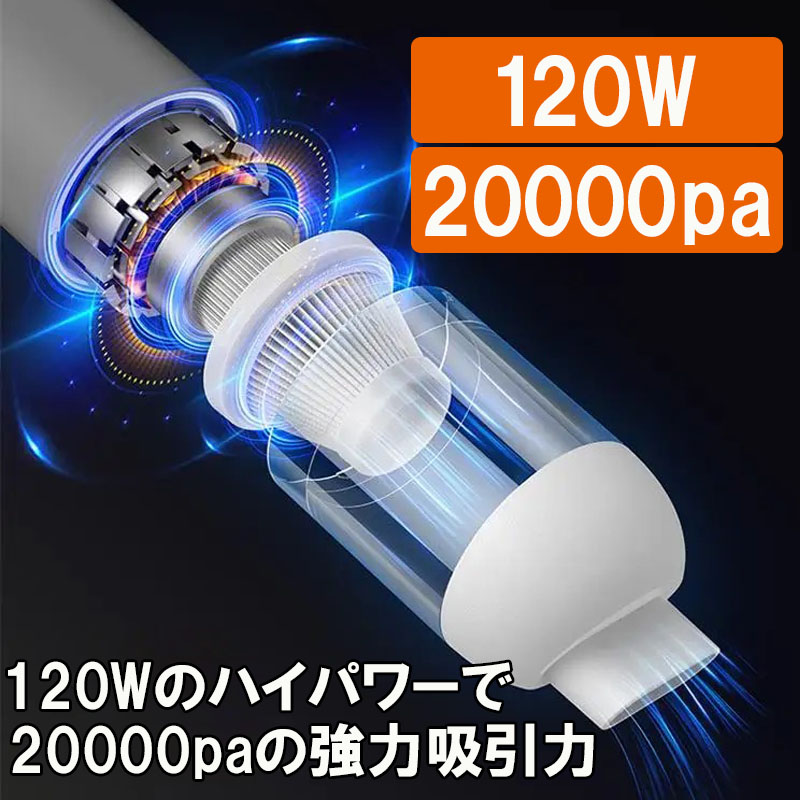 ハンディクリーナー コードレス 吸引力 最強 強力 掃除機 車用 小型