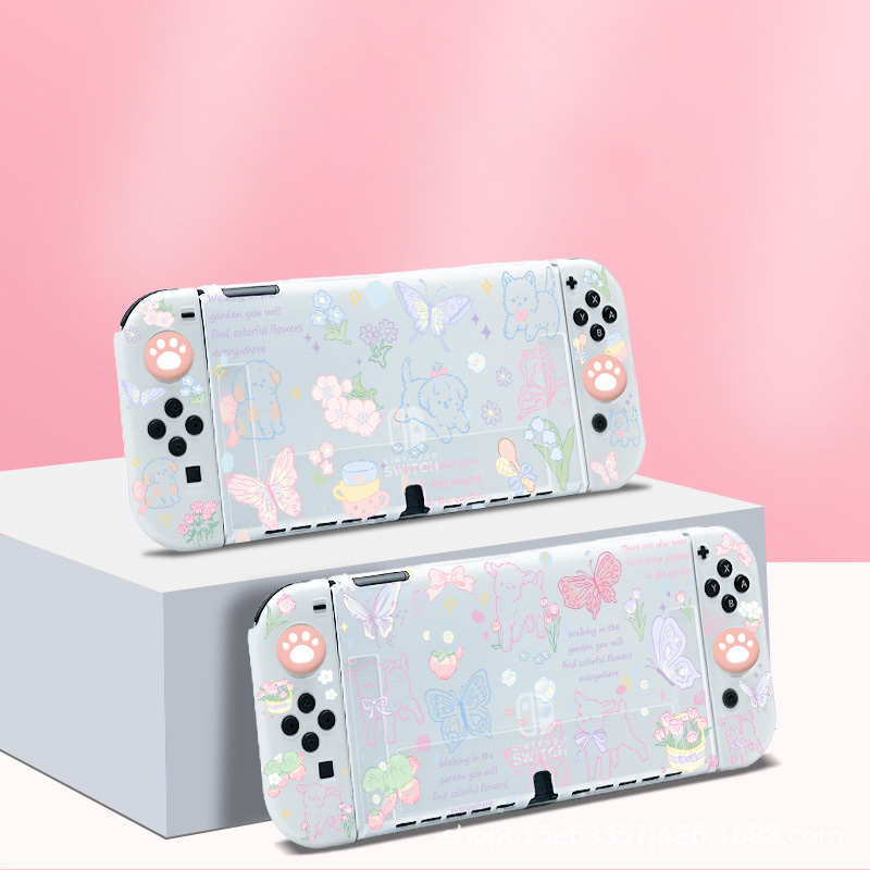 Nintendo Switch 有機EL Switch2 TPUカバー スティックカバー ガラス