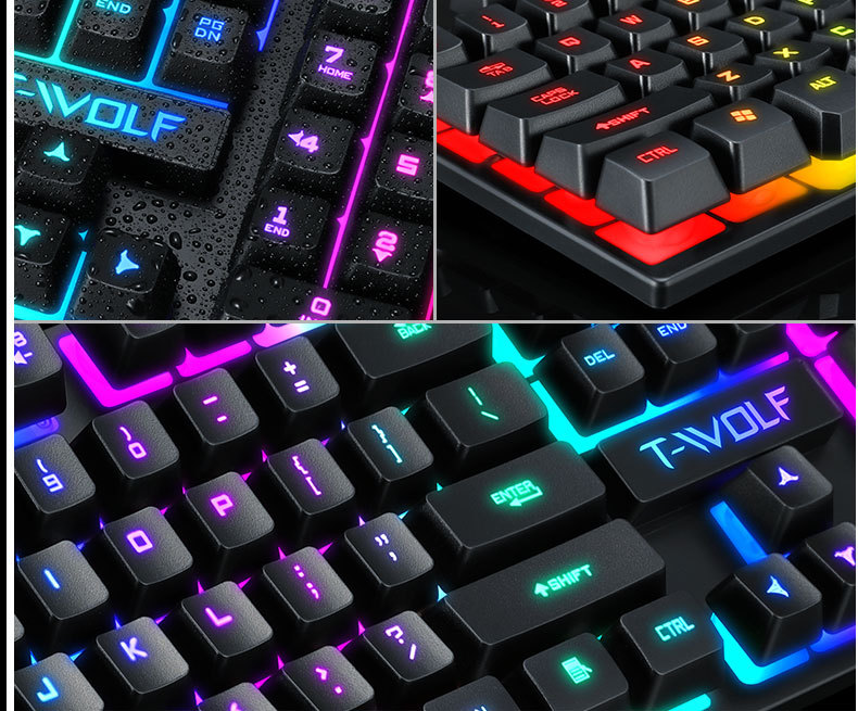 ラッピング用】ゲーム4点セット ゲーミングキーボード マウス