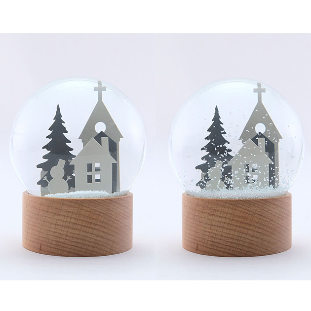 スノードーム おしゃれ オブジェ クリスマス ギフト shesay シセイ