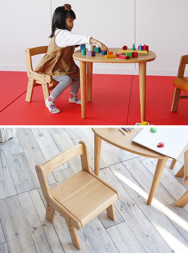 na-ni（なぁに） Wood Chair　キッズチェア ウッド /キッズチェア/子供/椅子/木製/こども/天然木/シンプル/ナチュラル/なぁに/高さ調整/ 