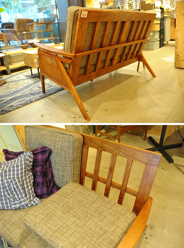 ACME Furniture アクメファニチャー WICKER SOFA 2P ウィッカー ソファ 2人掛け /アクメファニチャー/ACME/ソファ/ソファー/ヴィンテージ/ビンテージ/2人掛け/ファブリック/おしゃれ/グレー/ 