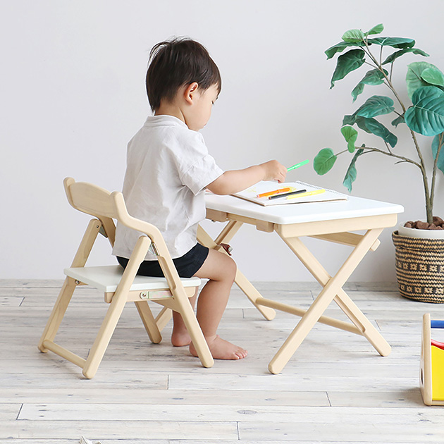 デスクチェアセット 折りたたみ キッズ 幼児 子供 机 Kids Desk＆Chair 