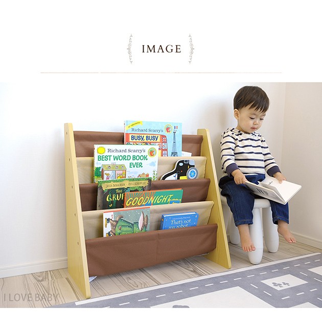 絵本ラック 絵本棚 子供 コンパクトブックスタンド : オシャレな収納