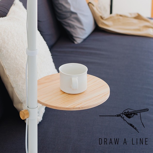 DRAW A LINE ドローアライン 006 テーブル A 単品パーツ 縦専用  つっぱり棒 突っ張り棒 伸縮 おしゃれ モノトーン 北欧 インダストリアル アイアン ツヤ消し インテリア  